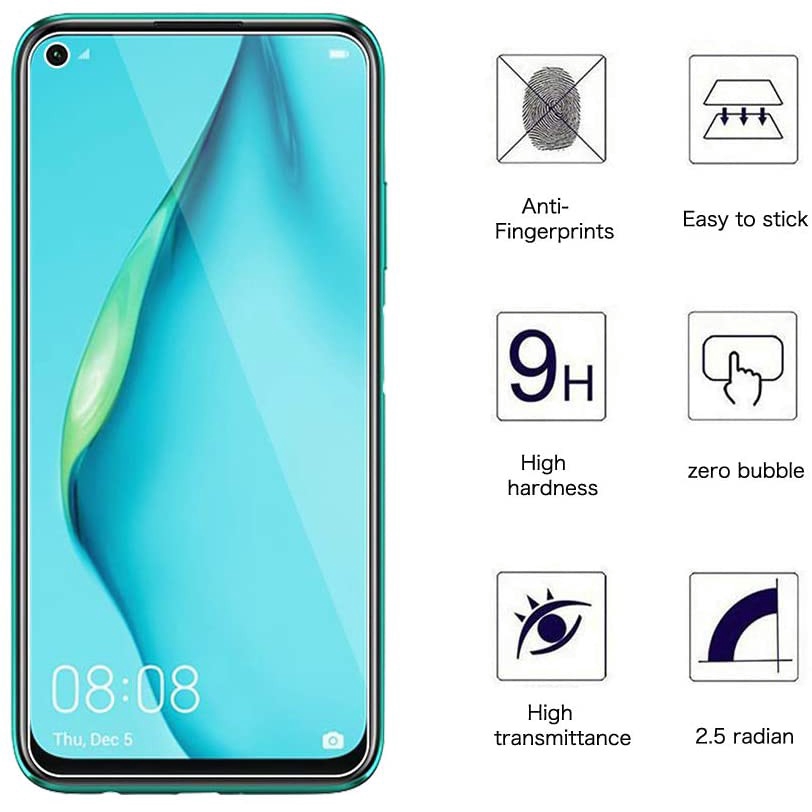 Kính cường lực trong suốt vát cạnh dành cho Huawei Nova 8i 7i 6 5 5i Pro 5Z SE 6SE 5T 4 4E 3 3i 2s 2 Plus 5G