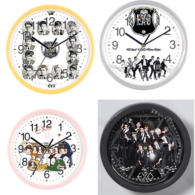 Đồng hồ treo tường twice wanna one exo DHTI20 cute dễ thương 13 đến15cm