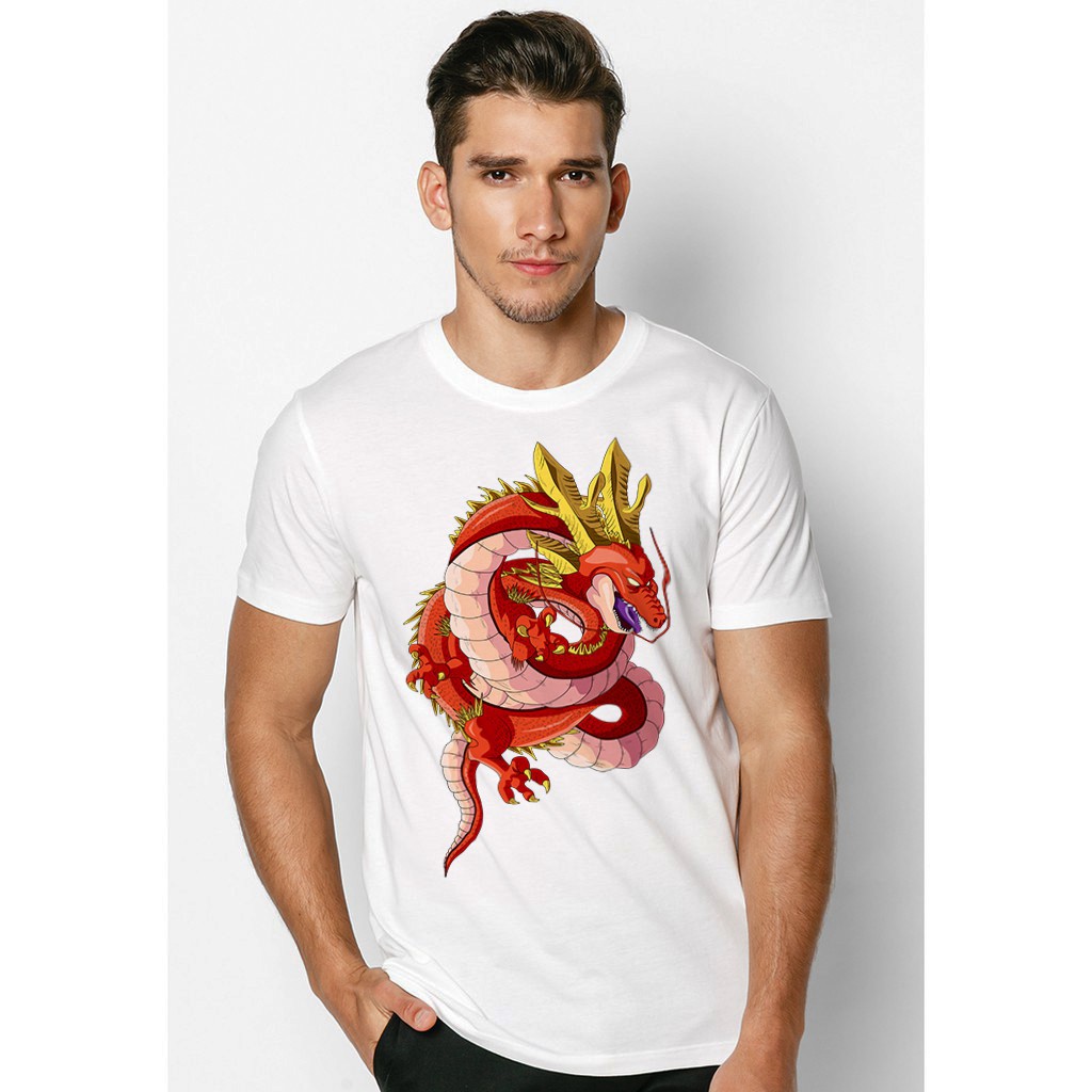 Áo thun áo phông không cổ nhiều mẫu Form đẹp chất đẹp - In hình Rồng Thiêng 7 viên ngọc rồng R1 - Album R