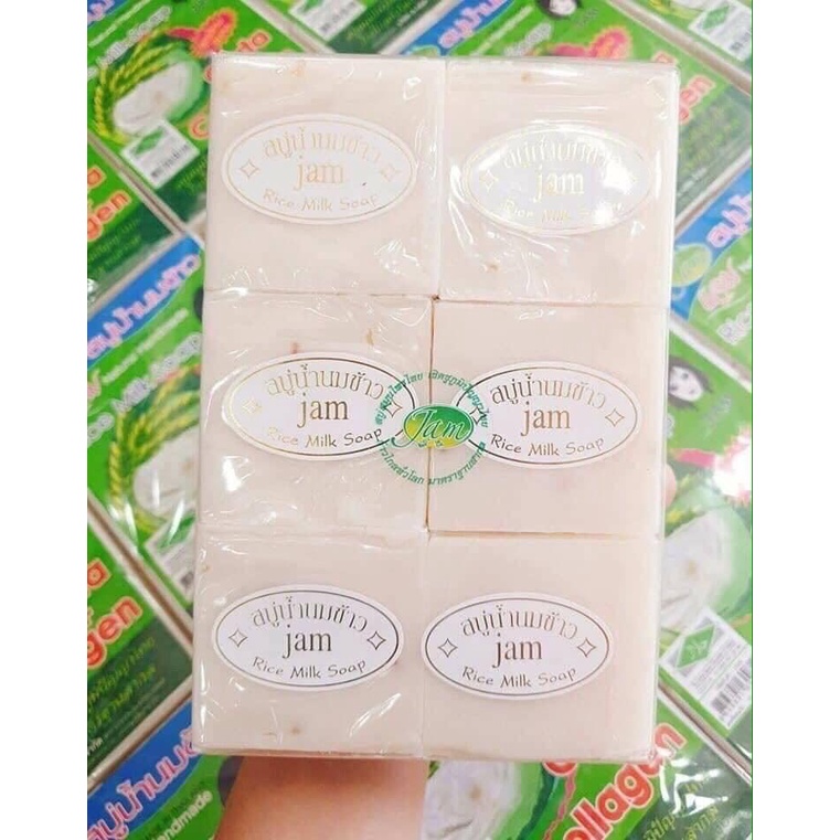 Xà phòng cám gạo xà bông cám gạo Jam Rice Milk Soap Thái Lan