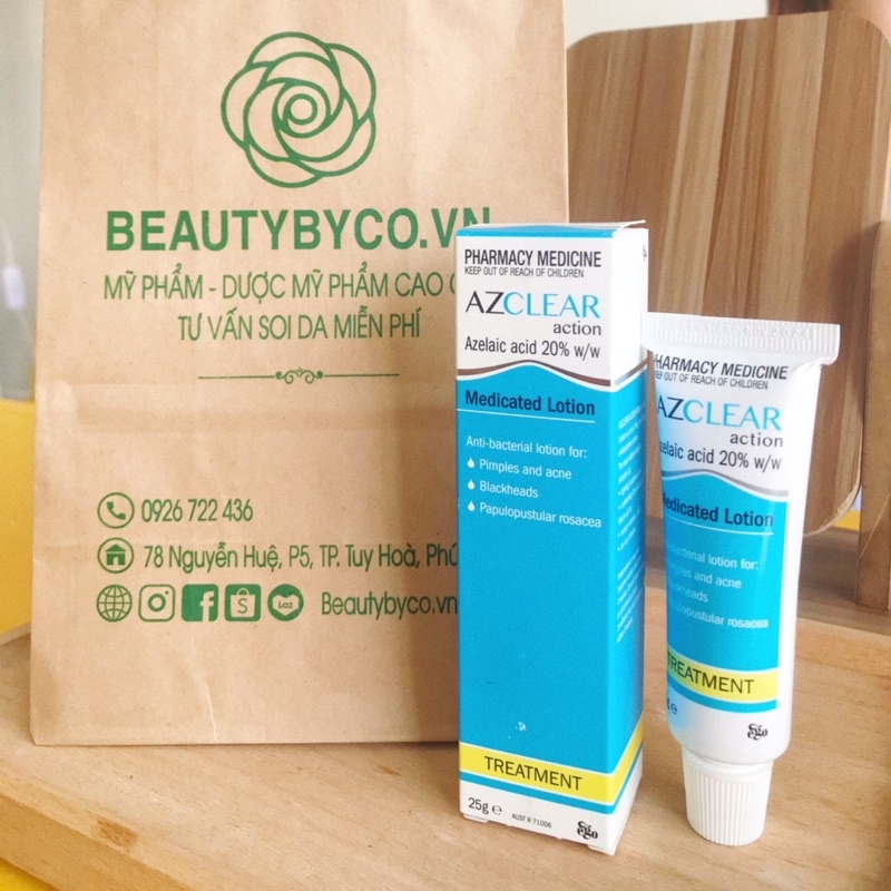 Kem bôi đa năng Azclear giảm mụn, thâm 25g - Beautybyco.vn