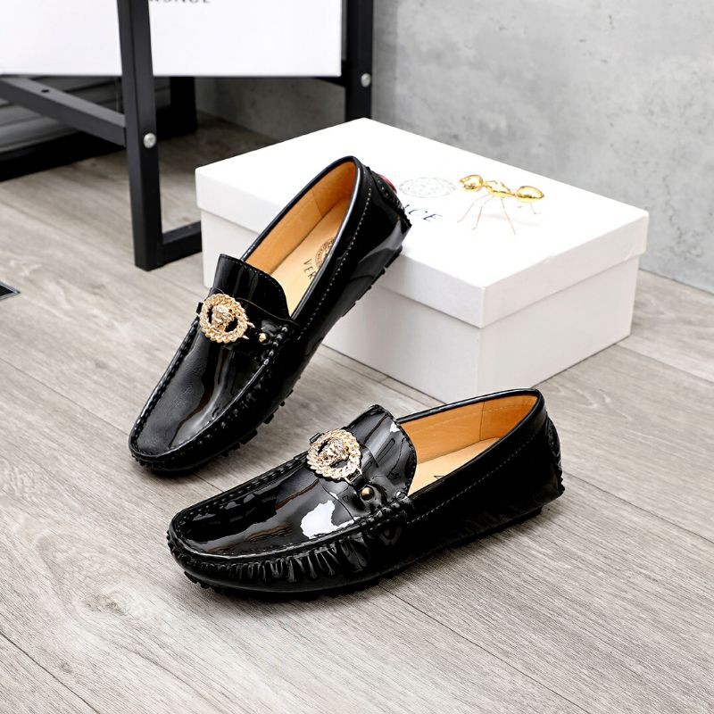 Giày lười nam VERSACE da bóng thời trang hè 2021