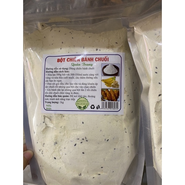Bột chiên bánh chuối thơm ngon đóng gói 1kg Sale Sale