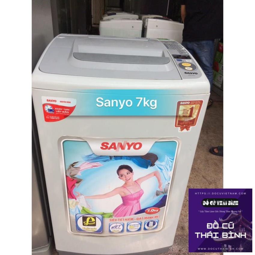 MÁY GIẶT SANYO 7KG QUA SỬ DỤNG ĐỜI MỚI ( Đồ Cũ Thái Bình )