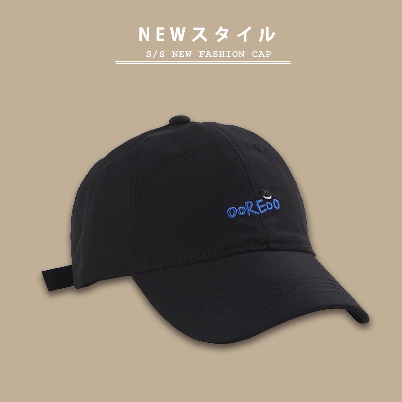 Mũ lưỡi trai bóng chày mềm mại in chữ vành cong phong cách xuân hè Hàn Quốc dễ phối đồ cho nữ và nam