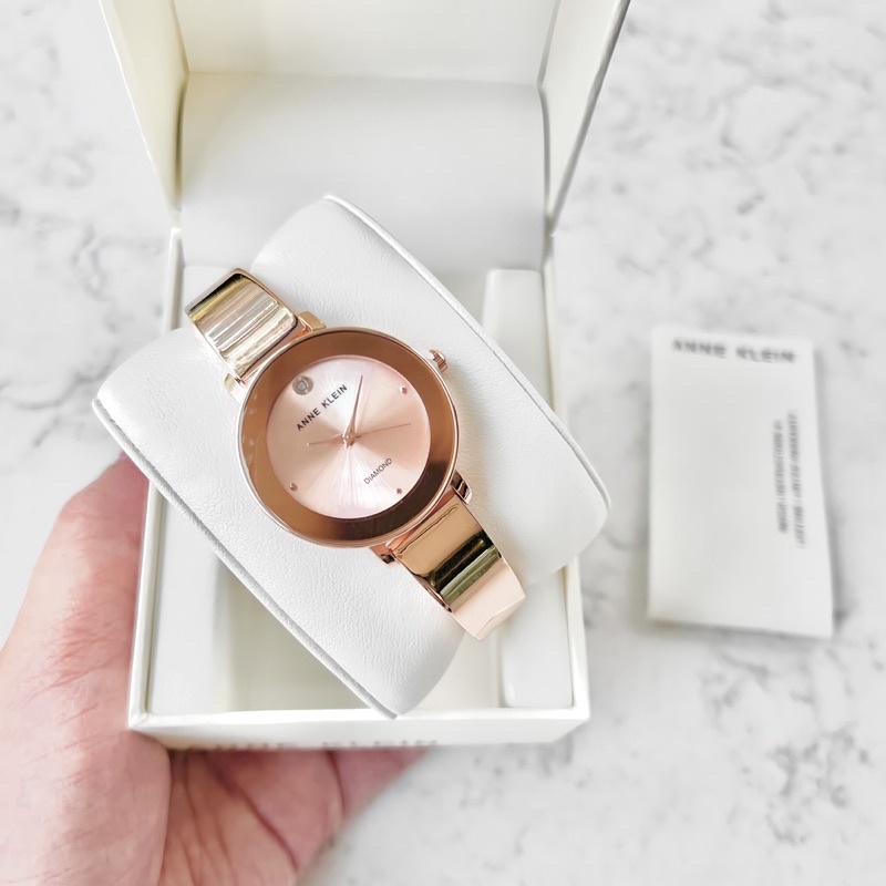 Đồng hồ nữ ANNE KLEIN model AK/3566RGRG dáng kiềng tone rose gold sang trọng
