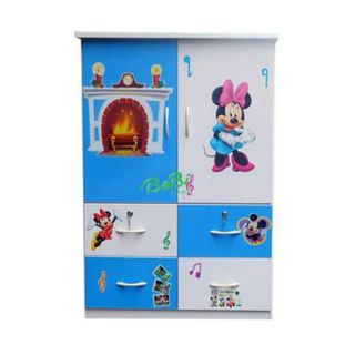 Tủ nhựa trẻ em 2 cánh + 4 ngăn kéo . Kt :cao 1,25m x rộng 0,85m x sâu 0,45/0,42m