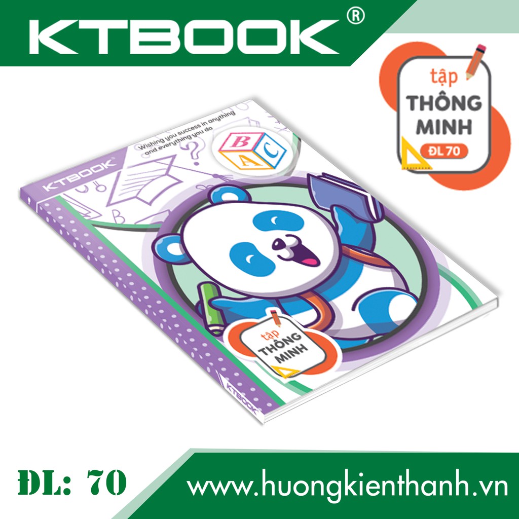 [Mã BMBAU50] Gói 10 cuốn Tập Học Sinh KTBOOK Cao Cấp Thông Minh ABC giấy trắng tốt ĐL 70 - 96 trang