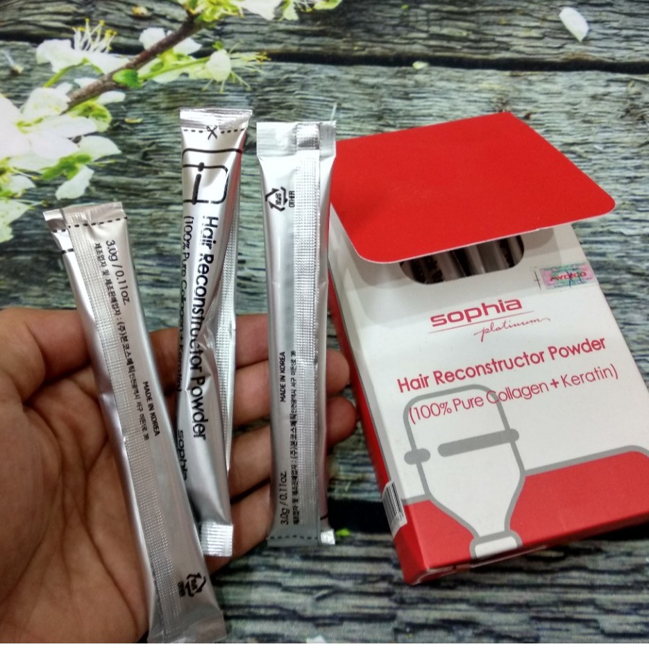 Gói bột sophia keratin collagen phục hồi tóc 3g