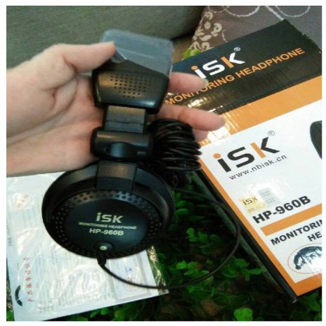 Tai Nghe Kiểm Âm Chuẩn Phòng Thu- Tai Nghe Chụp Tai Có Dây- Tai Nghe ISK HP960B Cao Cấp Chính Hãng