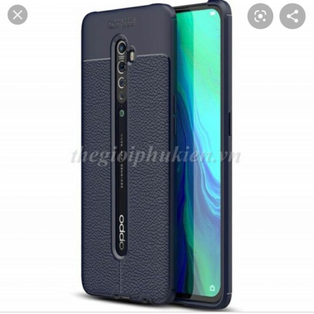 ỐP DẺO GIẢ DA ĐEN AUTOFOCUS CHỐNG SỐC OPPO RENO 2