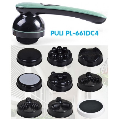 [Mã 44FMCGSALE giảm 8% đơn 500K] Máy massage cầm tay pin sạc 8 đầu PULI PL-661DC4 - Điện tử