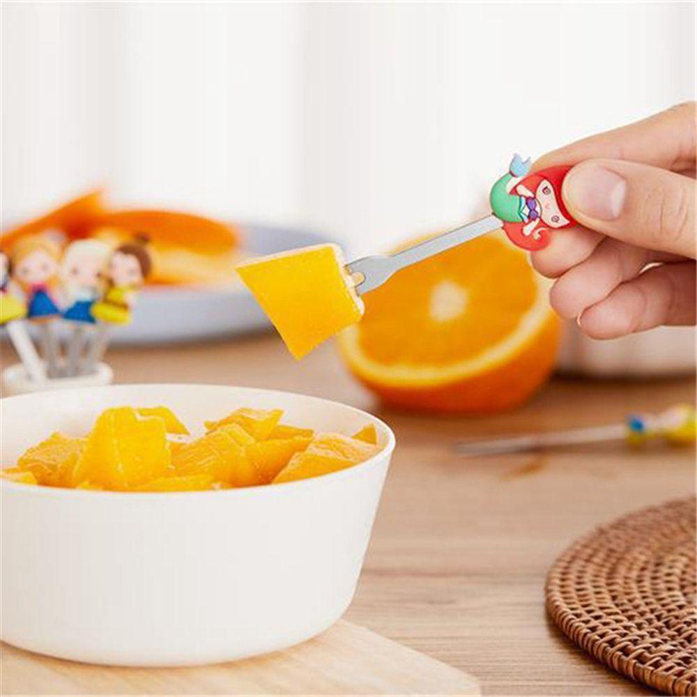 1 Nĩa Ăn Trái Cây Bằng Sứ Hình Hoạt Hình Dễ Thương