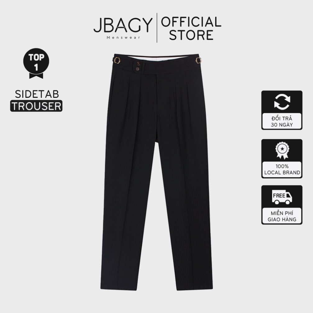 Quần baggy nam cạp cao Sidetab chất liệu co giãn cao cấp thương hiệu JBAGY - JBA03