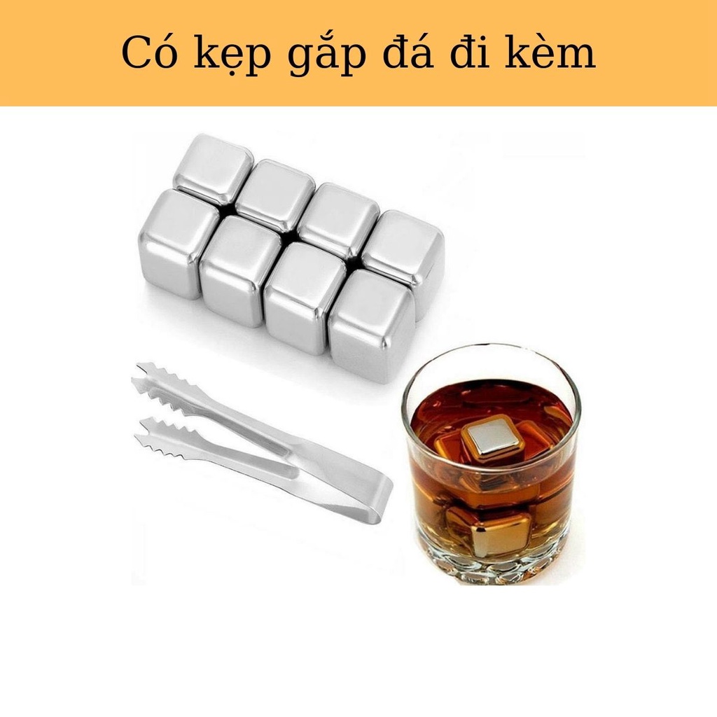Đá Lạnh Vĩnh Cửa Không Tan Cooling cubes chất liệu inox 304 an toàn cho sức khỏe