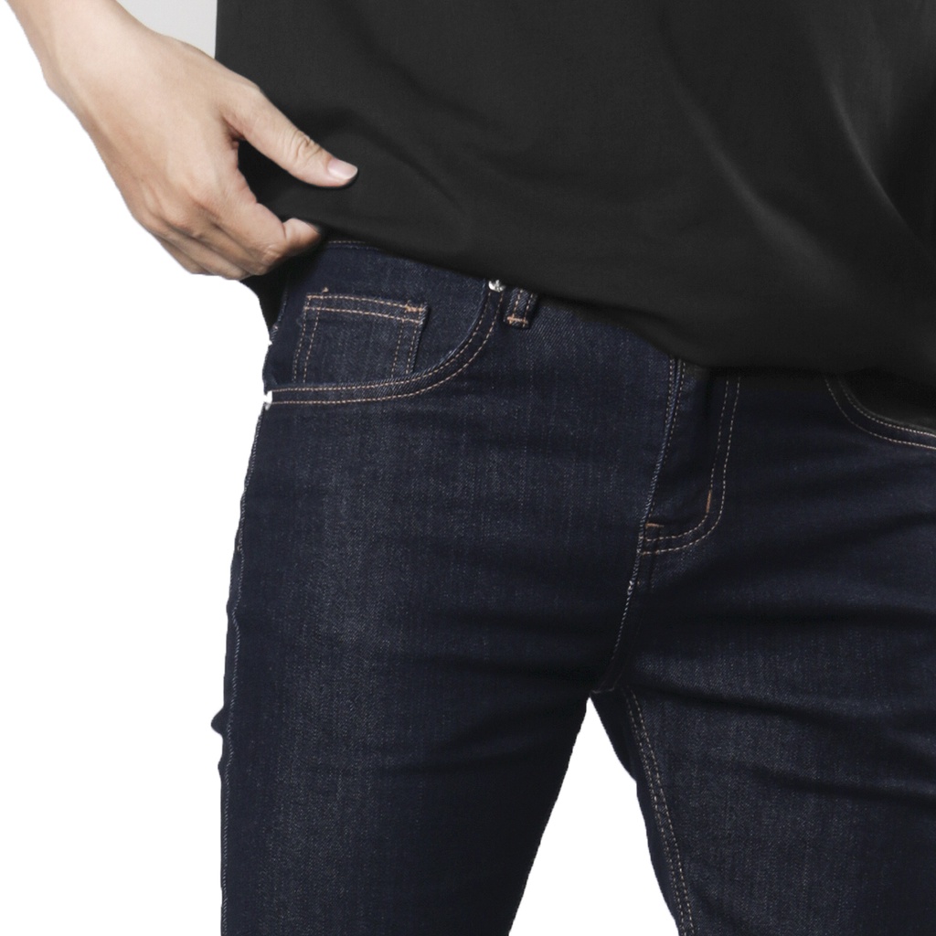 Quần jean nam NIGO skinny taper co dãn navi QJ87 cao cấp ống ôm