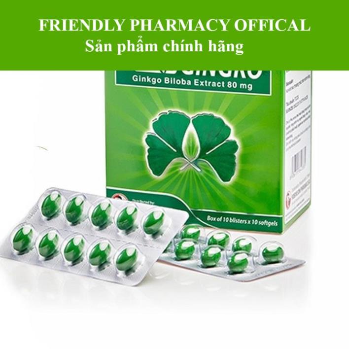 Hoạt huyết dưỡng não Robgingko - Hỗ trợ giúp tăng cường tuần hoàn não, cải thiện trí nhớ (100 viên)