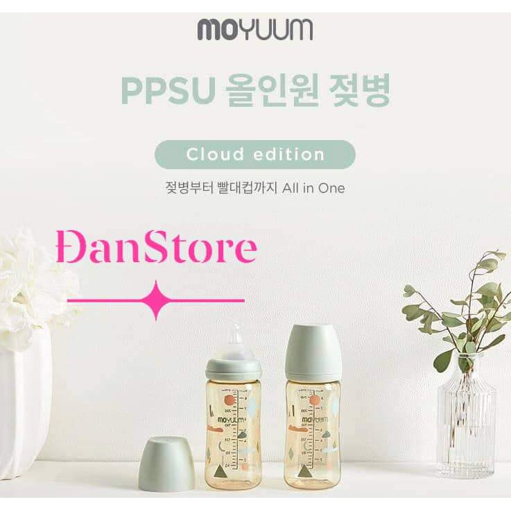 FreeShip- Bình sữa moyuum nội địa Hàn 170ml, 270ml tại HCM, Bình Moyuum 170ml 270ml đổi núm chính hãng