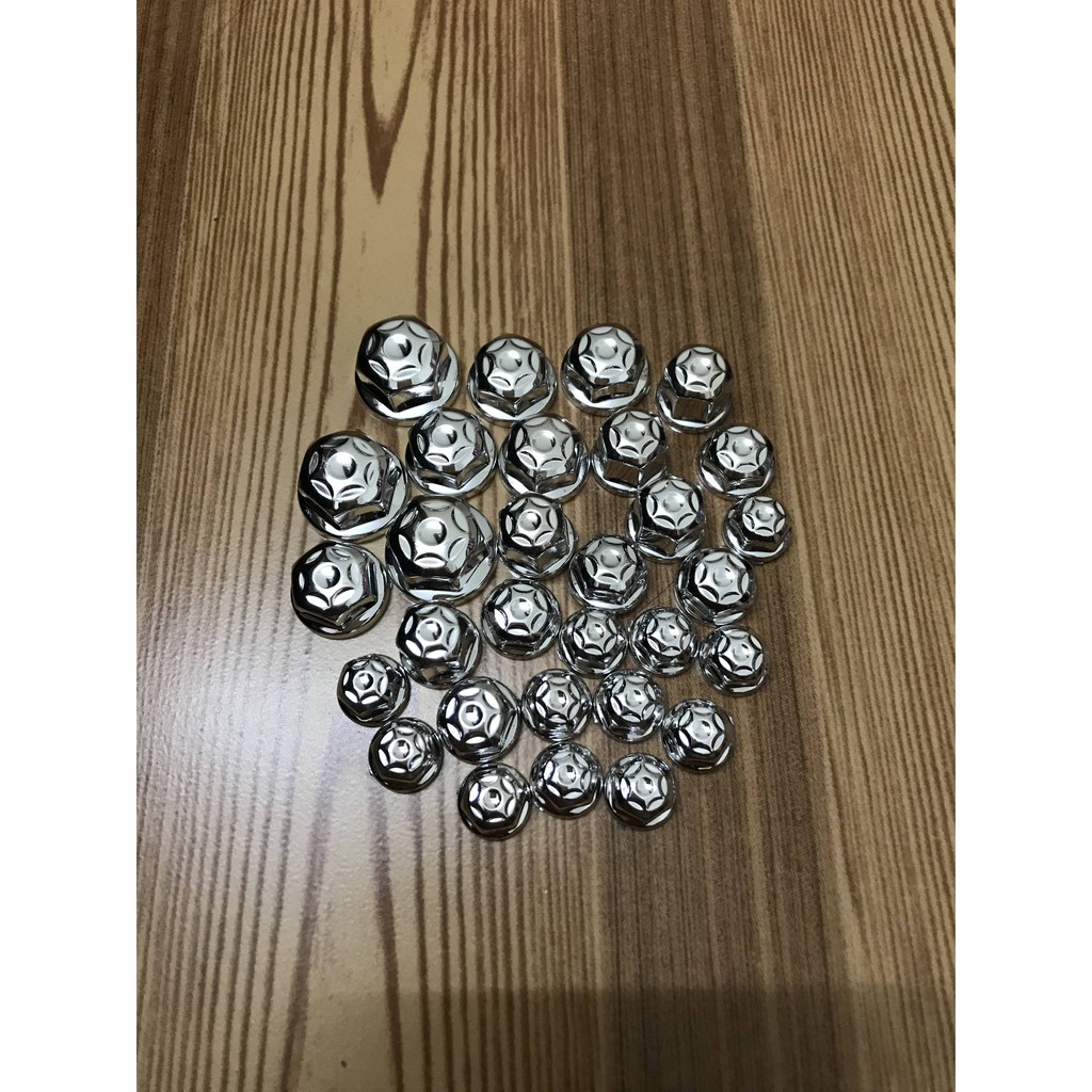 Bộ chụp ốc xe máy - 1 bộ 30 con