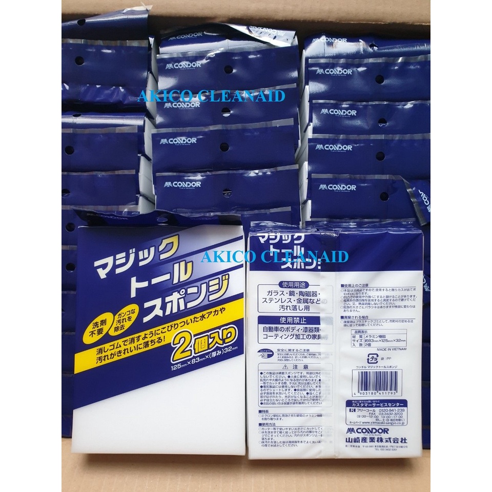 THÙNG 30 Miếng Mút thần kỳ Magic Sponge GÔM HẾT MỌI VẾT BẨN Kích thước 12.5cmx8.3cmx3.2cm/ 1 miếng- CONDOR