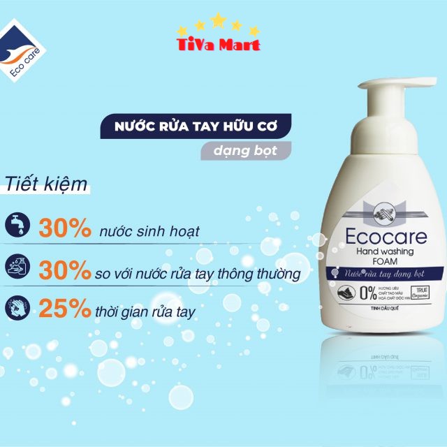 [Chính Hãng] Nước Rửa Tay Hữu Cơ Bồ Hòn Và Tinh Dầu Thiên Nhiên An Toàn Cho Da Nhạy Cảm ECOCARE _TiVa Mart | BigBuy360 - bigbuy360.vn