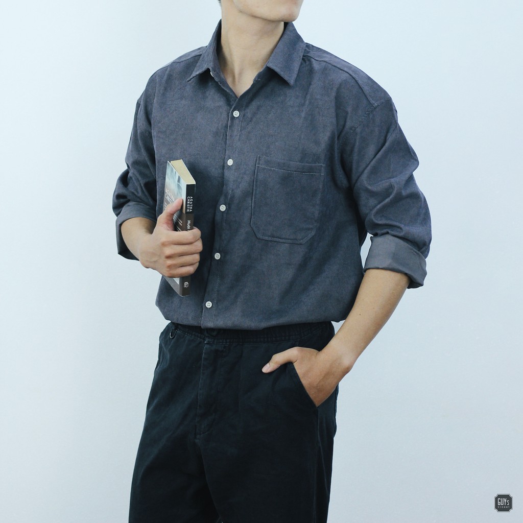 [HÀNG THIẾT KẾ] Sơ mi tăm dài tay unisex GUY's Closet, Dáng suông năng động, Nhiều màu | BigBuy360 - bigbuy360.vn