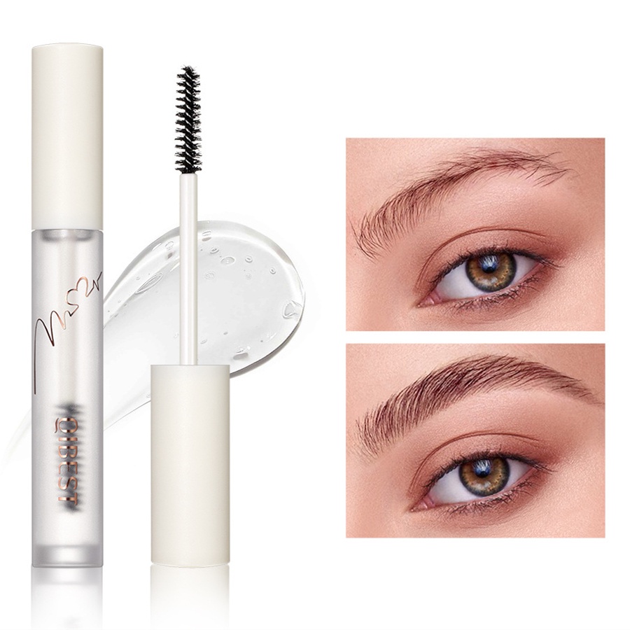 Gel Tạo Kiểu Lông Mày Qibest Chống Nước Không Màu Kèm Cọ Tiện Dụng