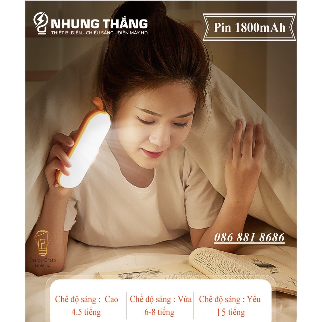 Đèn Led Dán Tủ Mèo Siêu Dễ Thương WH-B19 - Đọc Sách , Học Bài , Làm Việc - Dán Tường , Dán Tủ - Pin Sạc Tích Điện