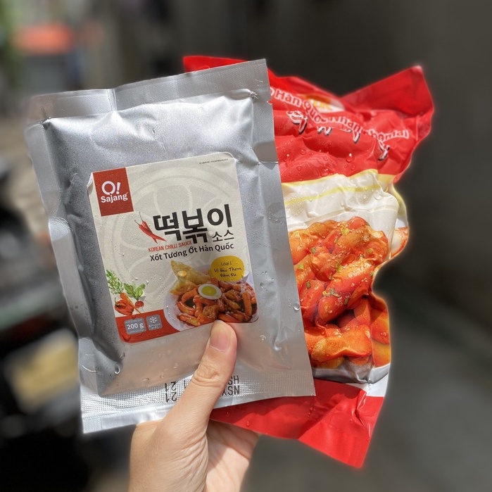 Bánh gạo Tokbokki nhân phomai Hàn Quốc