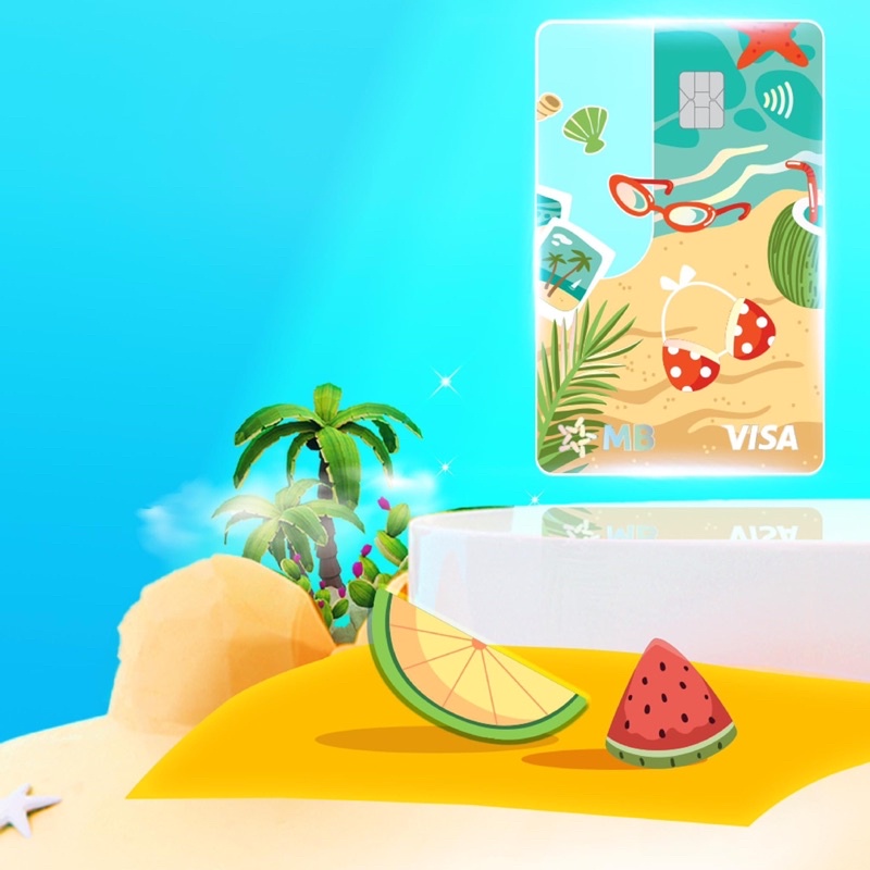 Thẻ Summer MB BANK mùa hè sôi động trẻ trung cá tính