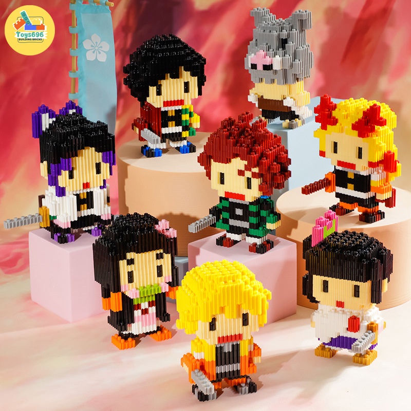 Đồ Chơi Lắp Ráp Kiểu LEGO Mô Hình Nhân Vật Mini Trong Phim Hoạt Hình Demon Slayer-Kimetsu No Yaiba Với 200+ PCS
