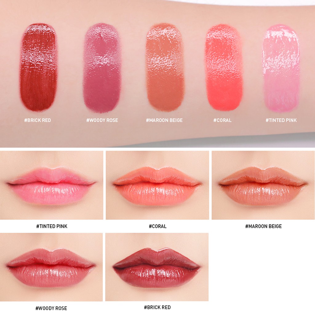 Son Dưỡng 3CE 1.4g Hình Trái Tim Có Màu