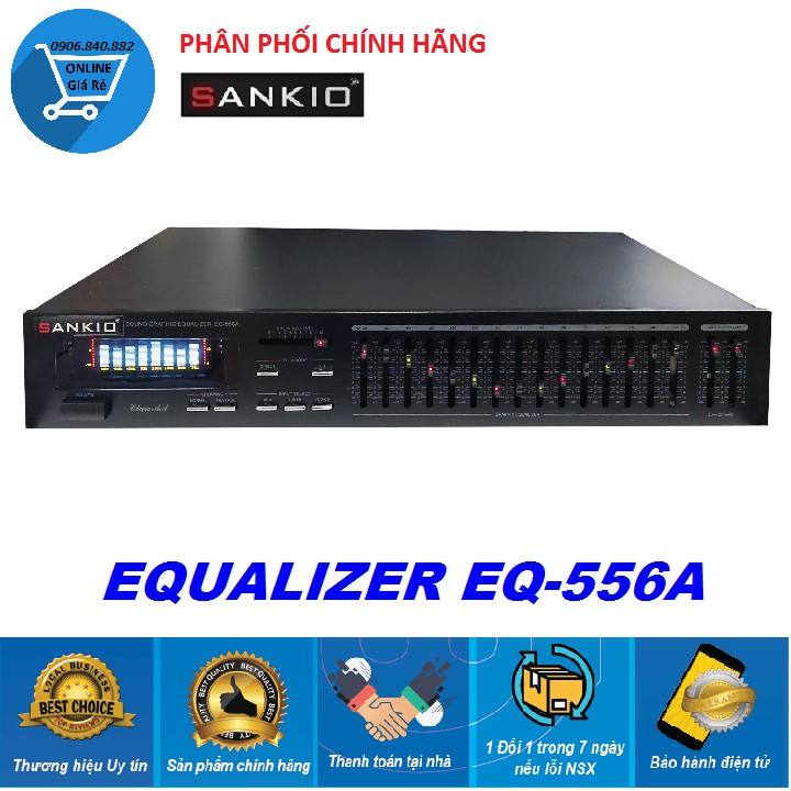 Đầu lọc xì Lọc âm thanh Equalizer SANKIO EQ556 - Hàng chính hãng Công ty điện tử Yoo-Minh