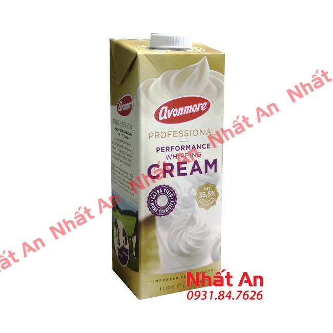 Kem sữa tươi/ Whipping cream Avonmore 1 Lít