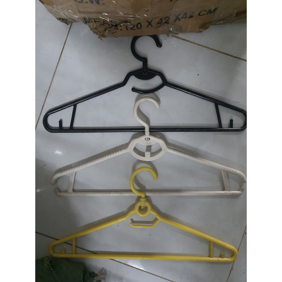 Combo 10 Móc áo nhựa giá rẻ treo đồ thời trang tiện dụng