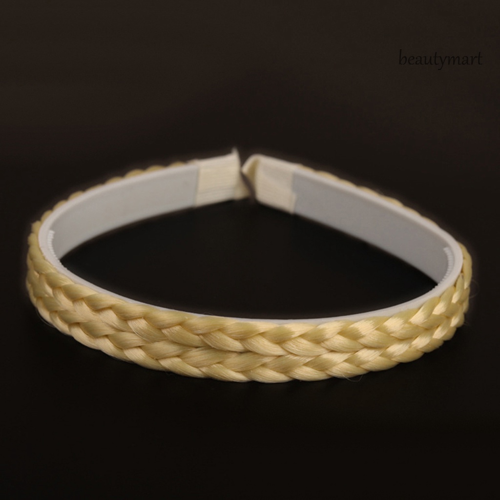 Băng Đô Cài Tóc Kiểu Thắt Bím Bằng Sợi Tổng Hợp Dài 1 / 1.5 / 1.8cm Thời Trang Cho Nữ