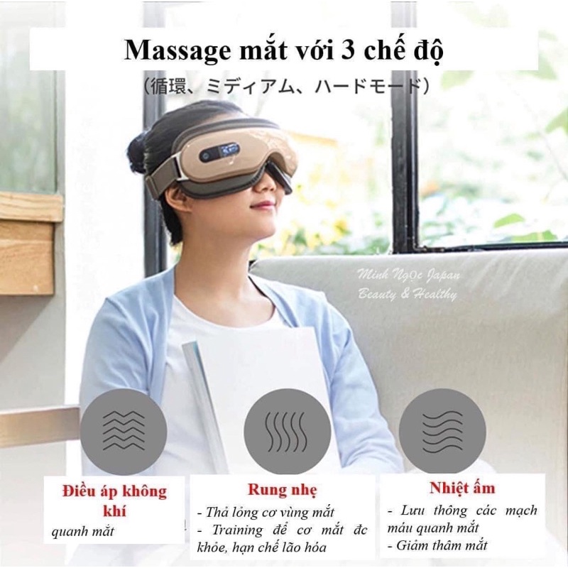 Máy Masage mắt Breo Nhật Bản chuẩn xịn