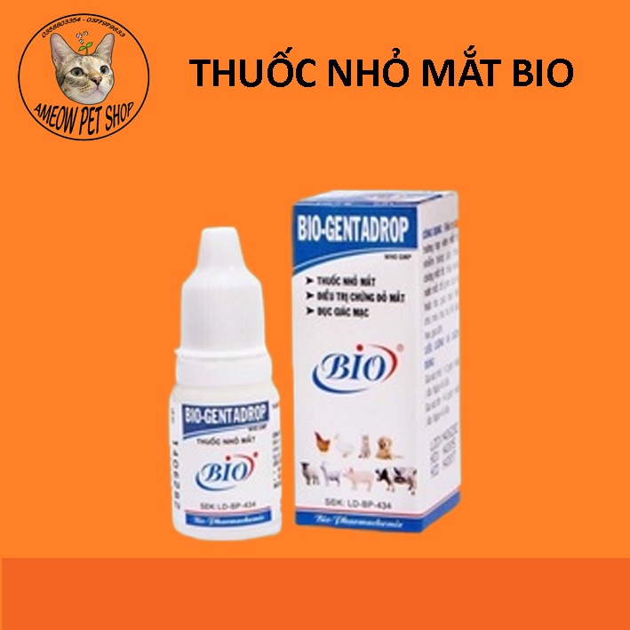 NHỎ MẮT CHO CHÓ MÈO