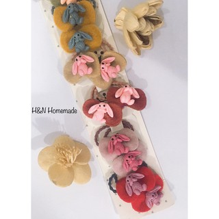 Dây buộc cột tóc cho bé thỏ con nơ set 2 cái 🎀🐰