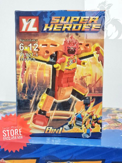 Combo 8 Minifigures các siêu anh hùng Marvel