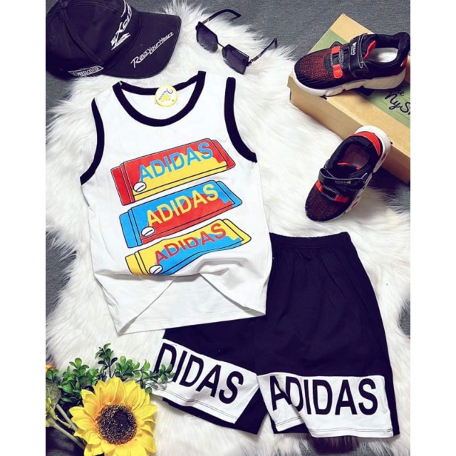 Bộ ba lỗ sát nách bé trai size đại thun cotton 4 chiều