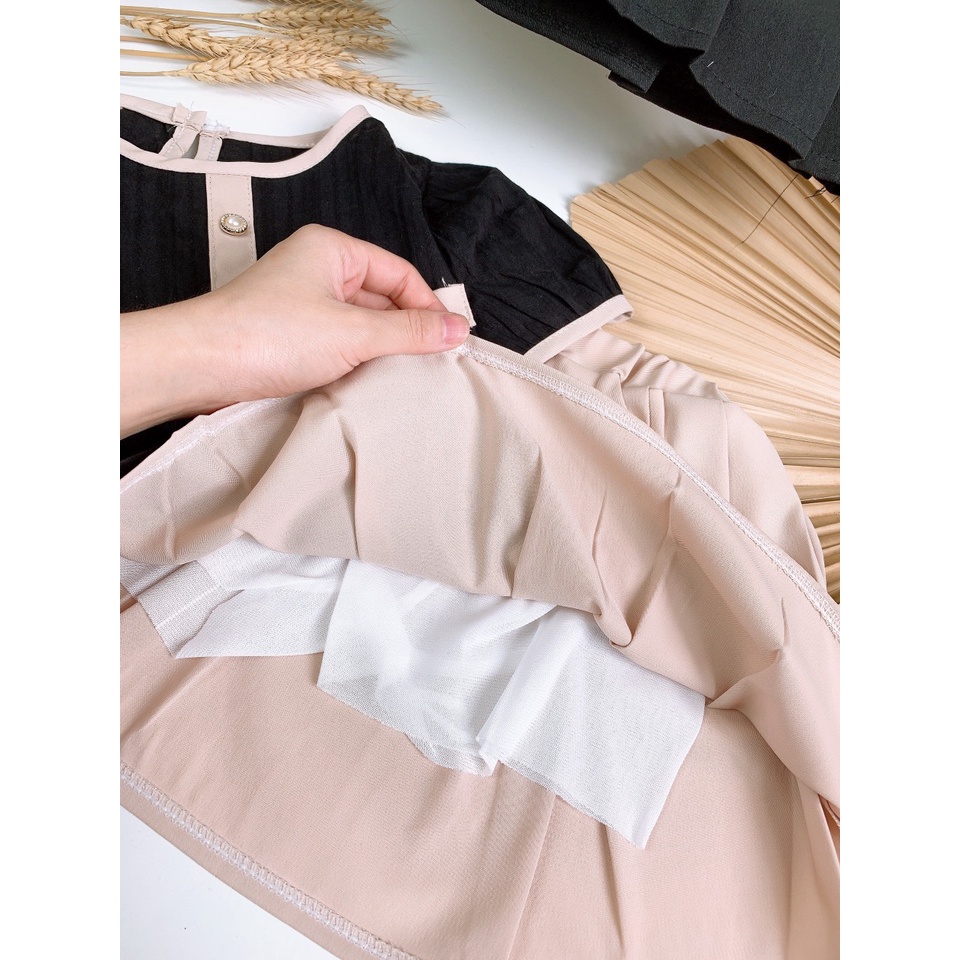 SET54 - Váy bé gái, set váy áo tiểu thư sang chảnh cho bé gái từ 8-18kg, richkid123