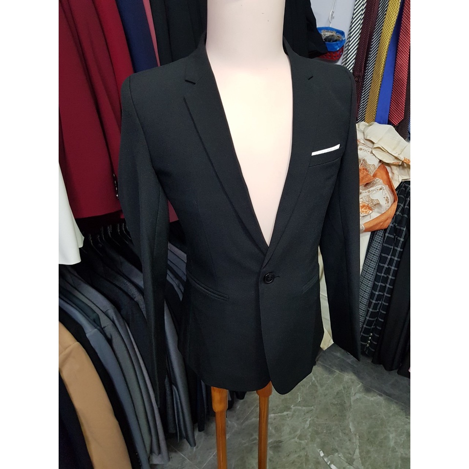 Áo Vest Nam Phong Cách Màu Đen