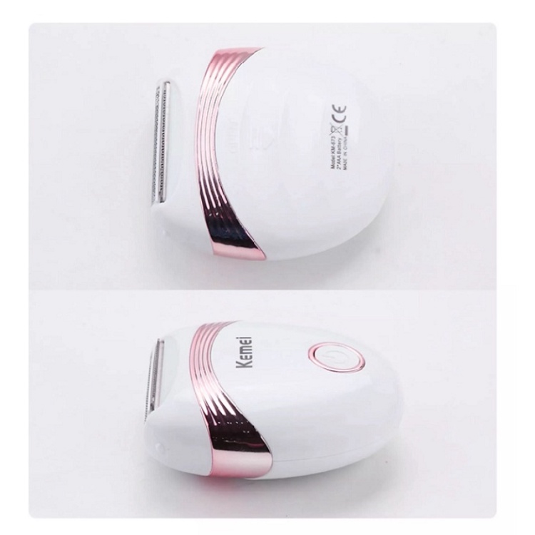 Máy Tẩy Lông Mini Kemei 673, Máy Cạo Lông Toàn Thân Nam Nữ - Cạo Râu Nữ - Cánh Tay - Chân  Máy - Máy Tỉa Lông Bikini