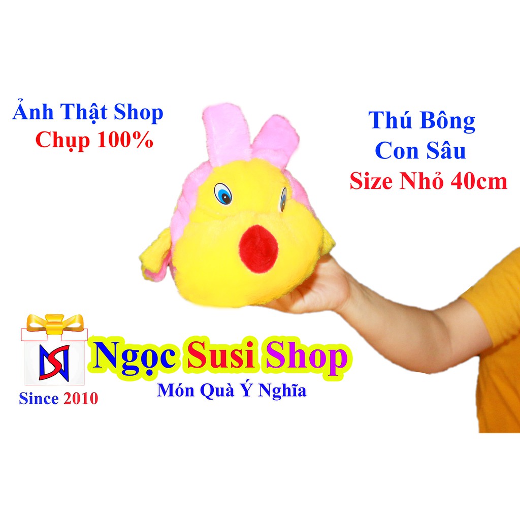 hàng giá rẻ [ẢNH THẬT 100%] Gấu Bông Gối Ôm Con Sâu Lông - Hàng Cao Cấp Rất Đẹp (Size Nhí 40cm) [ BAO GIÁ TOÀN QUỐC] TB