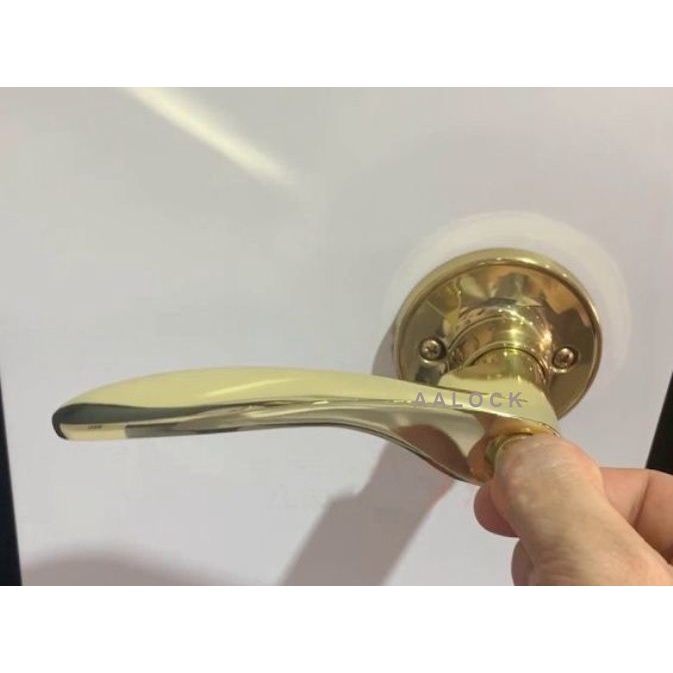Khóa tay gạt Yale VL5322 US3 cho cửa WC- loại khoá cửa phòng màu vàng của Mỹ- NPP AALock