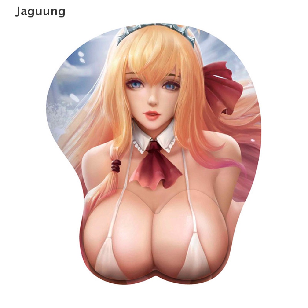 Miếng lót chuột kê cổ tay bằng silicon thiết kế hình nhân vật anime 3D gợi cảm