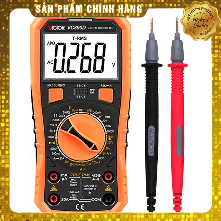 Đồng Hồ Đo Vạn Năng Điện Tử VICTOR VC890D