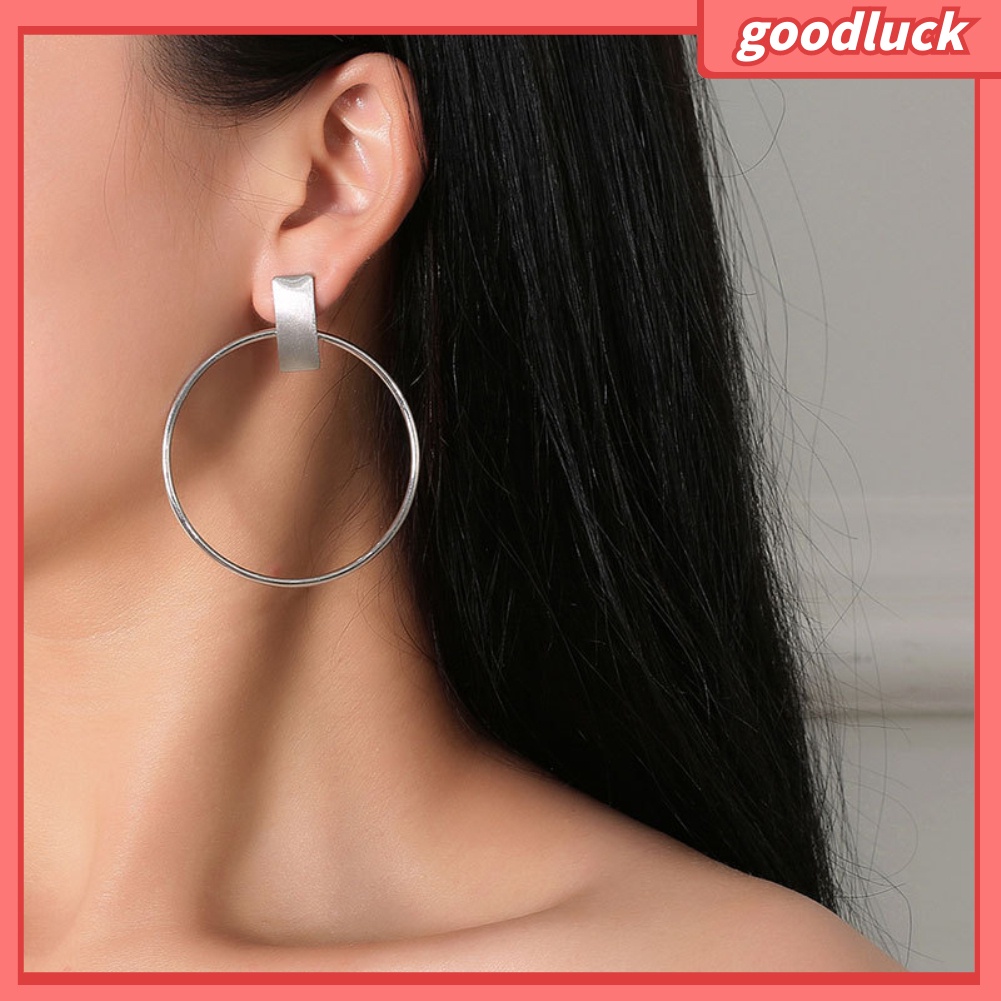 Bông tai nữ thiết kế hình học đơn giản cá tính