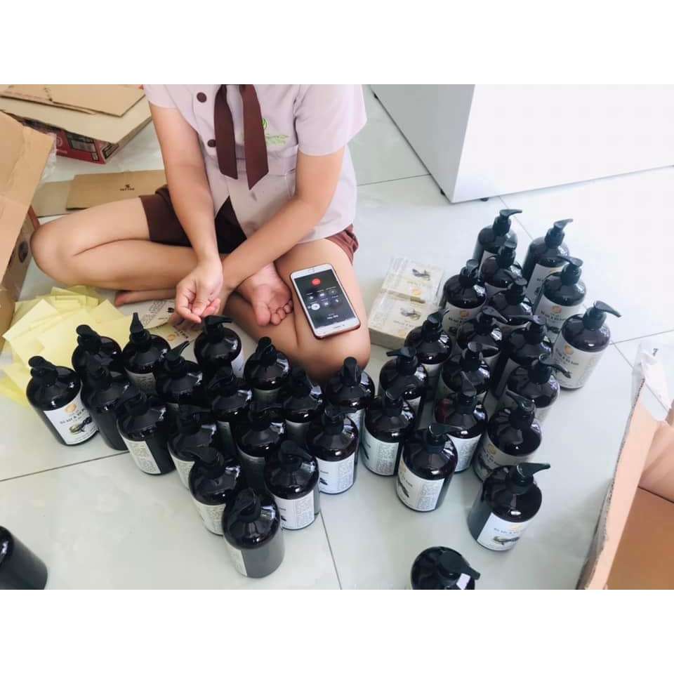 Dầu gội đầu bồ kết và vỏ bưởi thiên nhiên